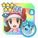 Lyra and Vaporeon